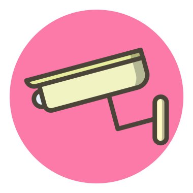 Kamera Simgesi Moda Biçiminde İzole Arkaplan