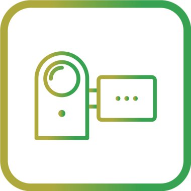 kamera vektör illüstrasyonu, basit simge