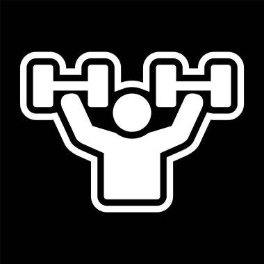 Moda Biçiminde Egzersiz Simgesi İzole Arkaplan