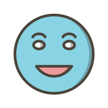 Moda Biçimli Emoji Simgesi İzole Arkaplan 