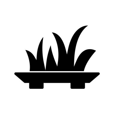 Bahçıvanlık simgesi evli tasarım vektörü illüstrasyonu