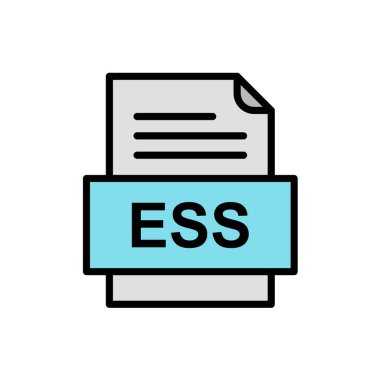 dosya biçimi simgesi, vektör illüstrasyonu