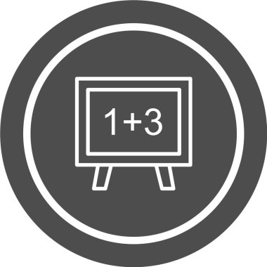 okul karatahta simgesi vektör illüstrasyonu