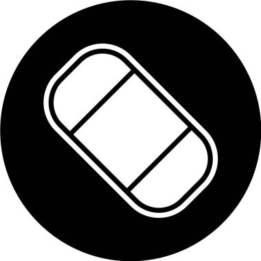 Modern b 'nin vektör illüstrasyonu tıbbi simgeden yoksun