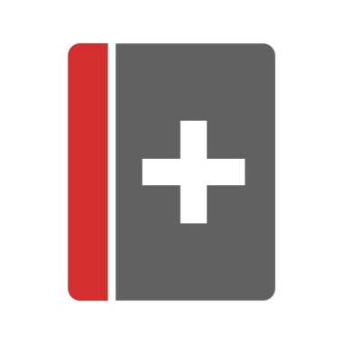 Kitap ikonu. düz tasarım biçimi