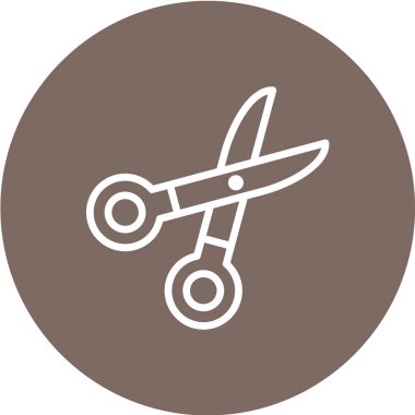 makas çizgi vektör simgesi.