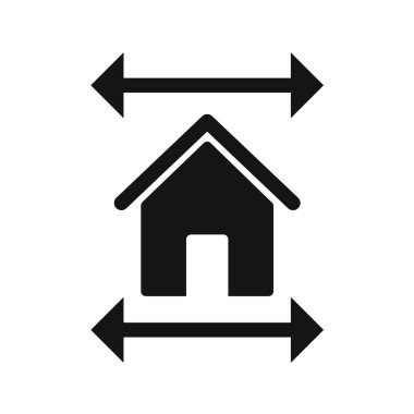 Emlak simgesi vektör illüstrasyonu 