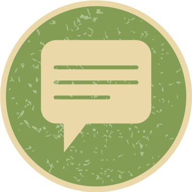 konuşma balonu simgesi, vektör illüstrasyonu