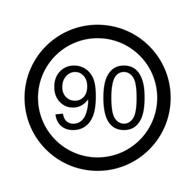 Yol simgesi, vektör illüstrasyonu