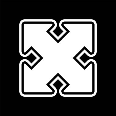 Simge Tarzını Genişlet İzole Arkaplan