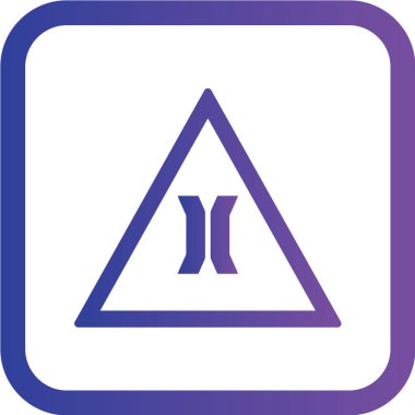 Yol simgesi, vektör illüstrasyonu