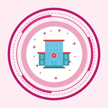 Hastane Simgesi Moda Biçiminde İzole Arkaplan