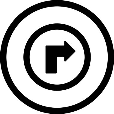 Yol simgesi, vektör illüstrasyonu