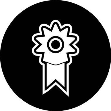 Madalya simgesi, vektör illüstrasyonu