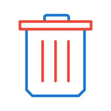 Çöp Simgesi Moda Biçiminde İzole Arkaplan  