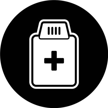 Vektör illüstrasyonu, sağlık ve tıp konsepti, hastane çapraz