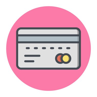 Moda Biçimli ATM Simgesi İzole Arkaplan