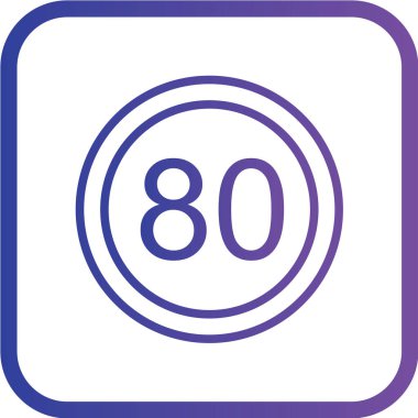 Bir numaralı mavi yuvarlak düğmenin vektör illüstrasyonu