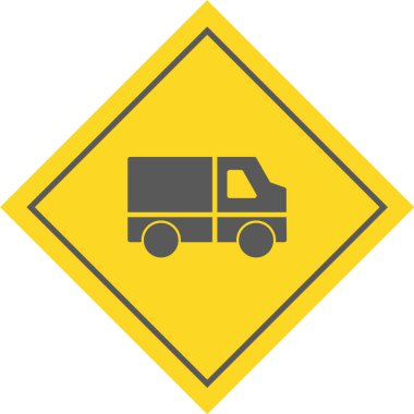 Beyaz arkaplanda trafik işareti
