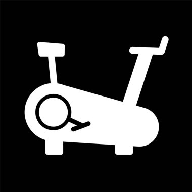 Bisiklet Makinesi Simgesi Moda Biçiminde İzole Arkaplan 