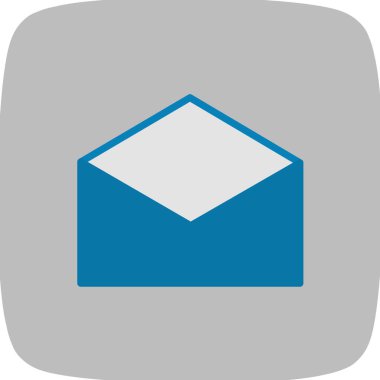 Zarf simgesi, vektör illüstrasyonu. düz tasarım biçimi