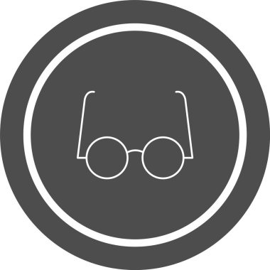 Deneysel Gözlük Simgesi Moda Tarzı İzole Arkaplan      