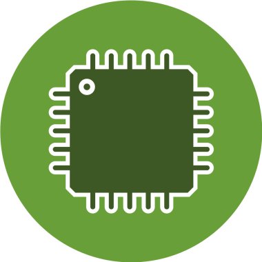 yeşil vektör düz simgesi