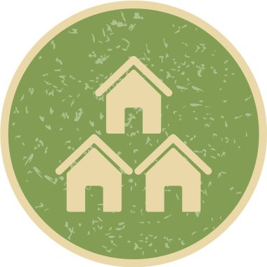 Ev simgesinin vektör illüstrasyonu