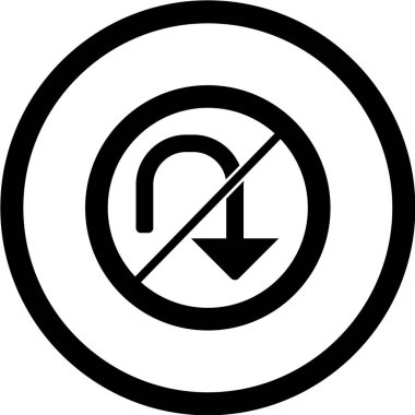 Yol simgesi, vektör illüstrasyonu