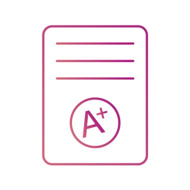 belge simgesi vektör illüstrasyonu