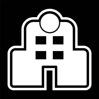 Hastane Simgesi Moda Biçiminde İzole Arkaplan