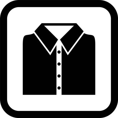 Okul Gömleği Simgesi Moda Tarzı İzole Arkaplan      