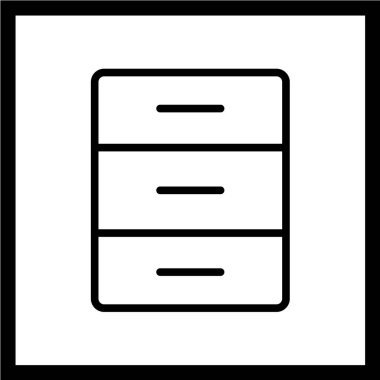 Modern ofis simgesinin vektör illüstrasyonu