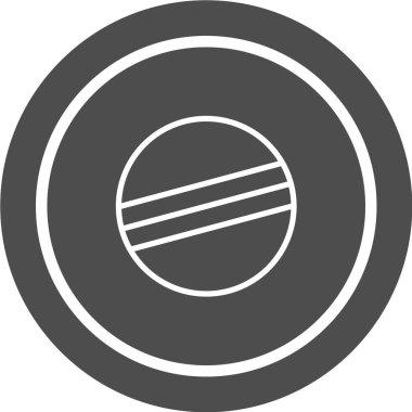 Bir çember simgesinin vektör illüstrasyonu