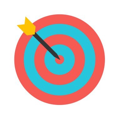 hedef simge, vektör illüstrasyonu