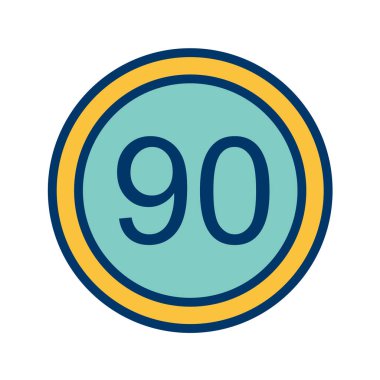 Yol simgesi, vektör illüstrasyonu