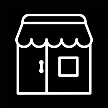 İşaret simgesini sakla. Alışveriş sembolü. vektör illüstrasyonu