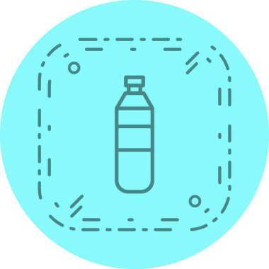  Su Şişe Simgesi Moda Biçimli Ayrı Arkaplan