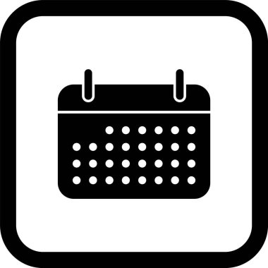 Moda biçimi izole edilmiş arkaplanda takvim simgesi