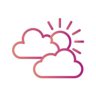 bulut simgesi, vektör illüstrasyonu