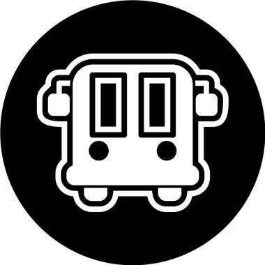 bus simgesi, vektör illüstrasyonu