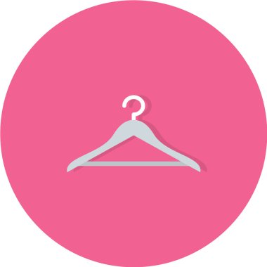 Elbise askısı ikonu. vektör illüstrasyonu