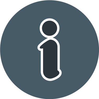 Bilgi simgesinin vektör illüstrasyonu