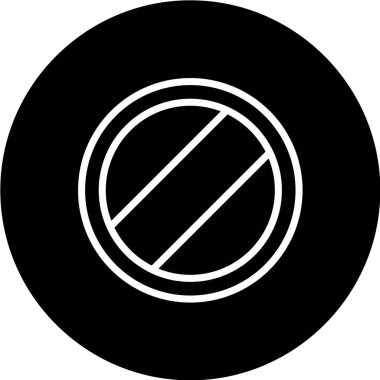 vektör illüstrasyonlu yuvarlak simge