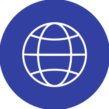 Küresel simge vektör illüstrasyonu