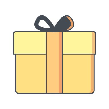 hediye kutusu simgesi vektör illüstrasyon grafik tasarımı