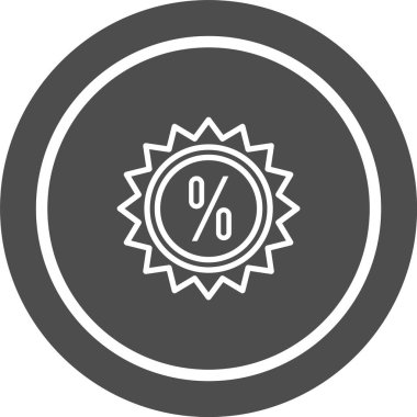 Moda Biçiminde İndirim Simgesi İzole Arkaplan