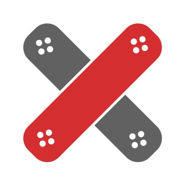 Beyaz arkaplanda vektör tıbbi simgesi