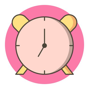  Alarm Simgesi Moda Biçiminde İzole Arkaplan      