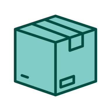 Paket Simgesi Moda Biçiminde İzole Arkaplan